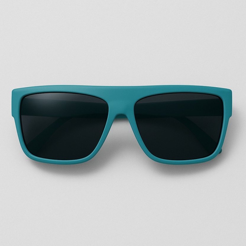 Turquoise 'Distressed' sunglasses with dark tinted lenses 2071-TUR