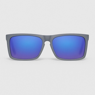 Grey glossy 'Distressed' sunglasses with mirror lenses 2205-07