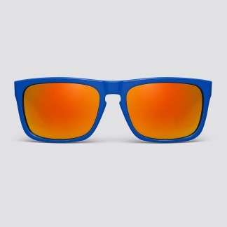 Blue 'Distressed' sunglasses with mirror lenses 2205-09