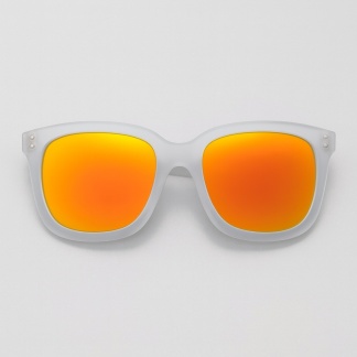 Frosted 'Distressed' sunglasses with mirror lenses 2212-09