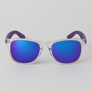 Translucent 'Distressed' sunglasses with mirror lenses 2215-28