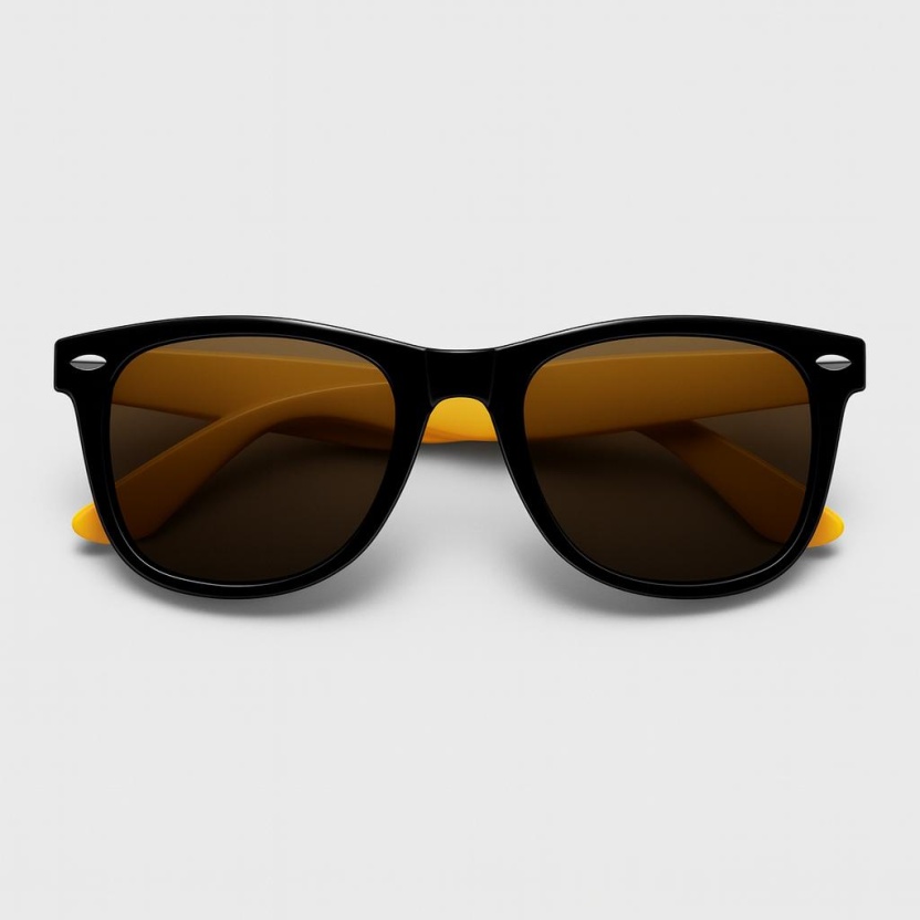 Black 'Distressed' sunglasses 2215-GEBR