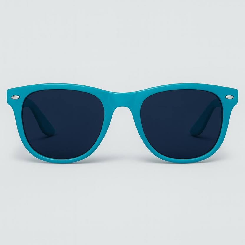 Turquoise 'Distressed' sunglasses with dark tinted lenses 2215-TUR