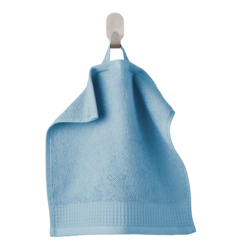 4-pack blauwe gezichtsdoekjes 30x30 cm – 460 g/m² - Afbeelding 2