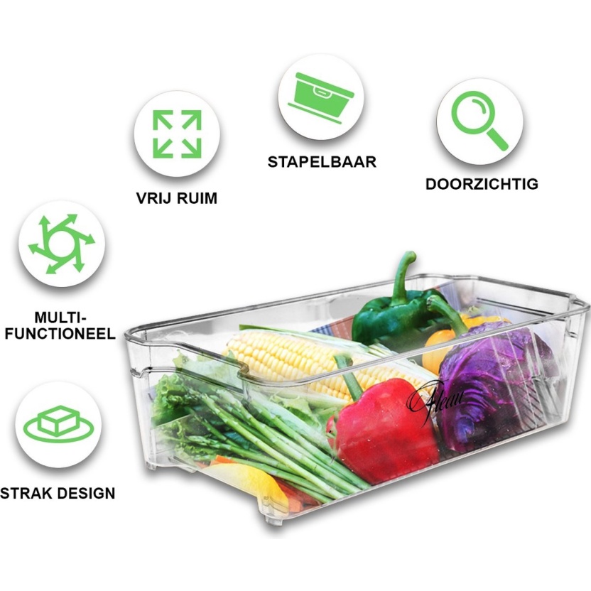 Transparant Fleau fridge organizers - fridge boxes - Image 4