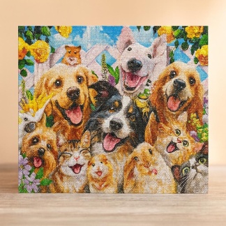 DIY - Diamond painting huisdieren - 30x40cm