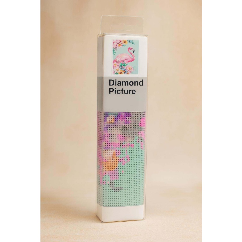 DIY - Diamond painting flamingo - 30x40cm - Afbeelding 2