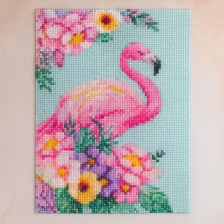 DIY - Diamond painting flamingo - 30x40cm