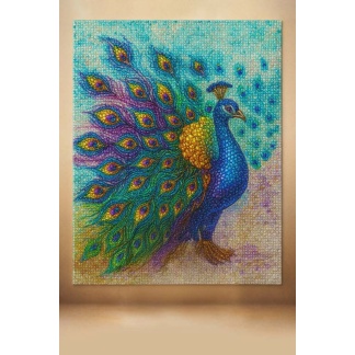 DIY - Diamond painting pauw - 30x40cm
