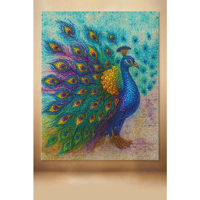 DIY - Diamond painting pauw - 30x40cm