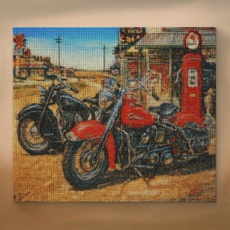 DIY - Diamond painting vintage motors - 30x40cm