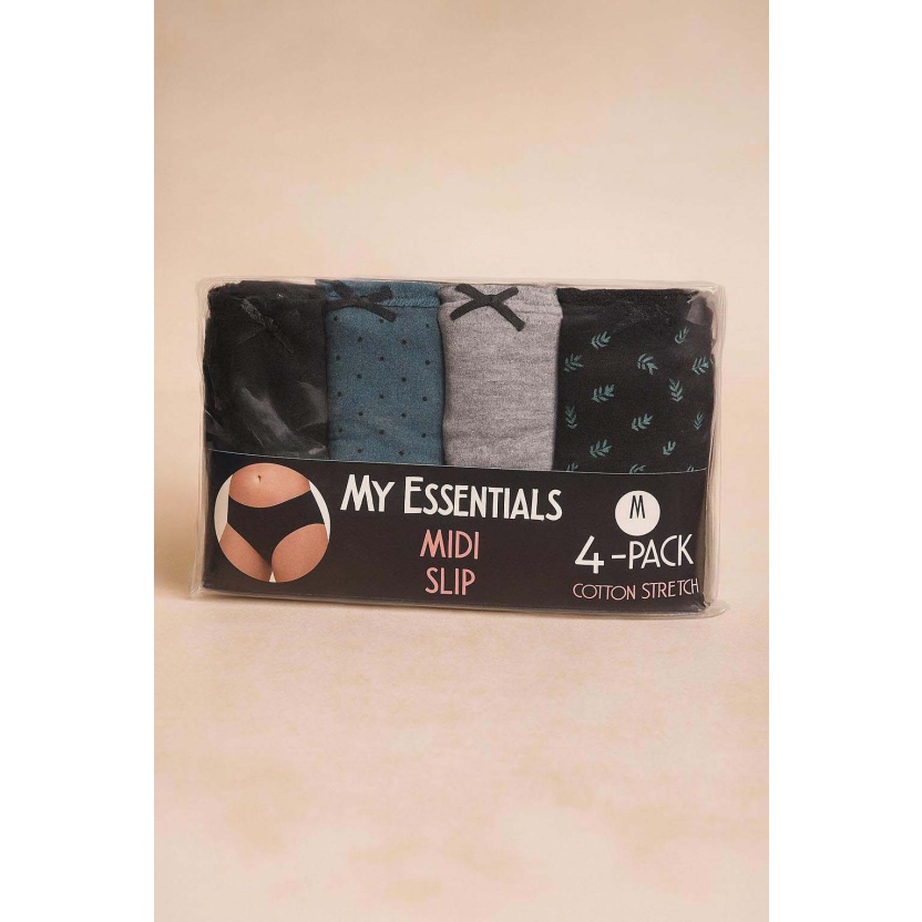 Ondergoed - Mix van verschillende 4-packs midi-slips voor dames - Afbeelding 4