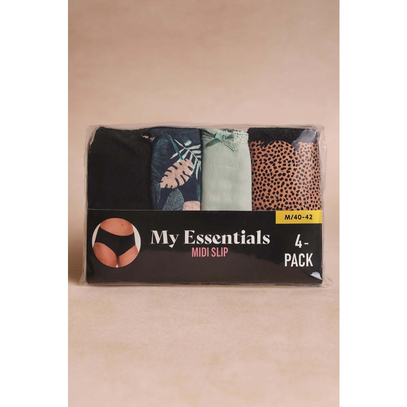 Ondergoed - Mix van verschillende 4-packs midi-slips voor dames - Afbeelding 3