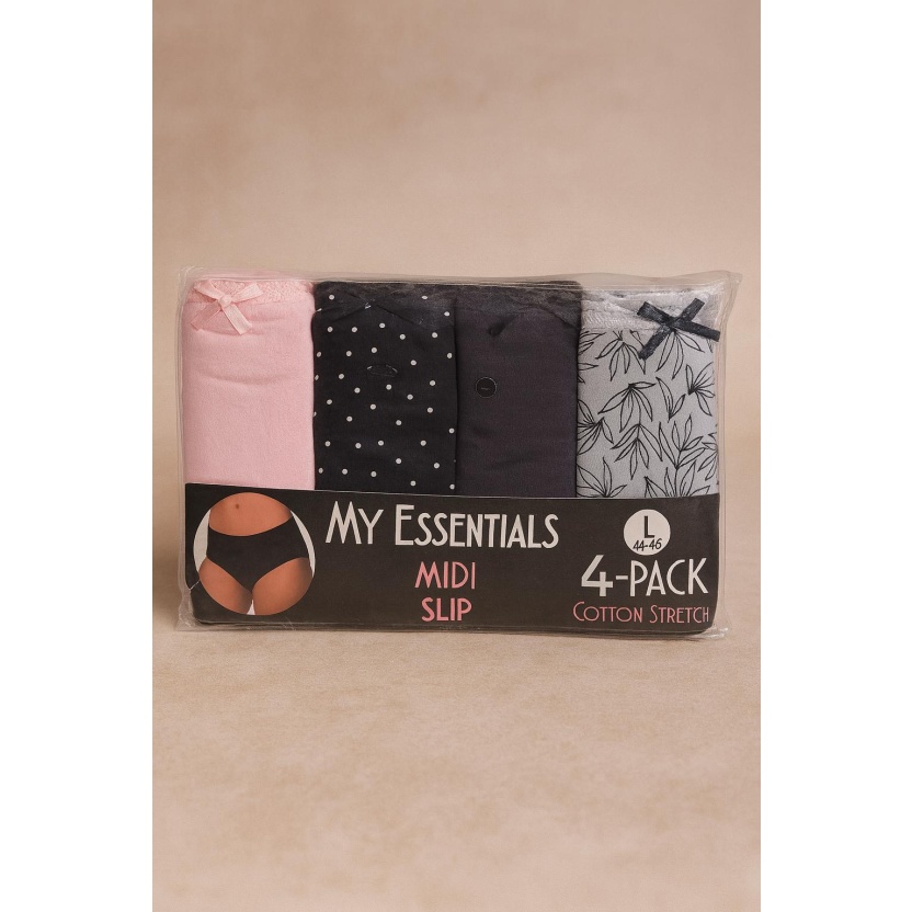 Ondergoed - Mix van verschillende 4-packs midi-slips voor dames - Afbeelding 2
