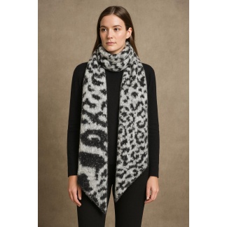 Mix of various winter scarves for women