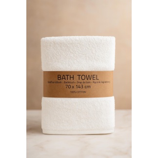 White bath towels 70x143cm – 520GSM