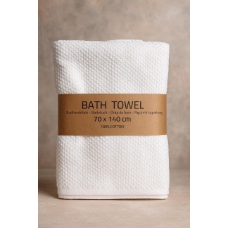 White bath towels with texture 70x140cm – 469GSM