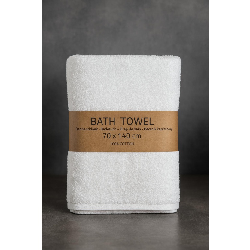 White bath towels 70x140cm – 469GSM