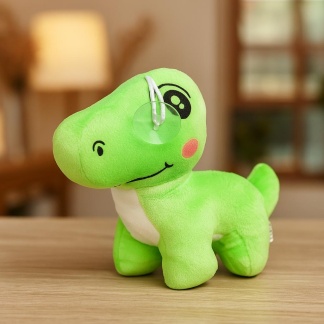 Mix of various Musthaves neon colours plush dinos with suction cup