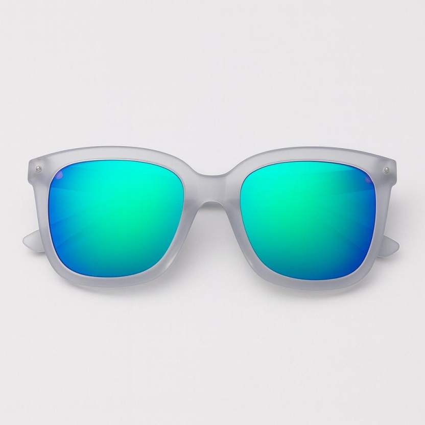Frosted 'Distressed' sunglasses with mirror lenses 2212-10