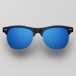 Black 'Distressed' clubmaster sunglasses 2204-05