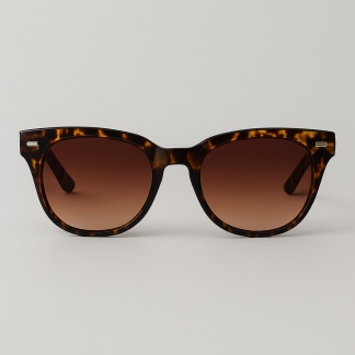 Bruine 'Distressed' zonnebrillen met schildpadmotief 2208-05