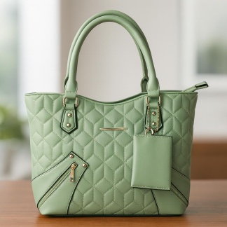 Groene elegante gewatteerde handtassen