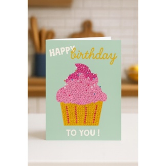 Diamond painting dubbele verjaardagskaarten10x15cm