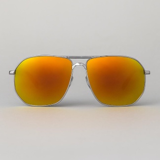 'Distressed' pilotenzonnebrillen met gespiegelde glazen 2201-12