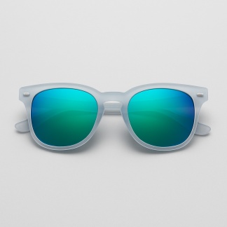 Frosted 'Distressed' sunglasses with mirror lenses 2208-10