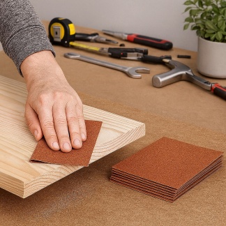 10-Packs brown KAP 40 grain abrasive paper