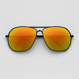 'Distressed' aviator sunglasses with mirror lenses 2201-01