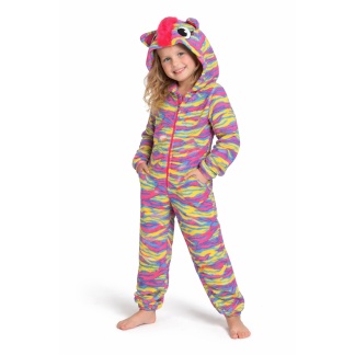 Multicolour polar fleece one piece costumes onesies for children