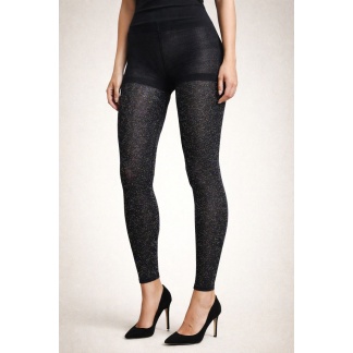 Zwarte Tutu Charmed 50 denier panty met veelkleurige lurex A905M