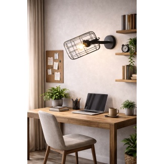 Zwarte metalen industriële Kolony wandlampen