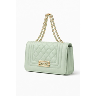 Elegante mintgroene quilted Mihella tassen voor dames