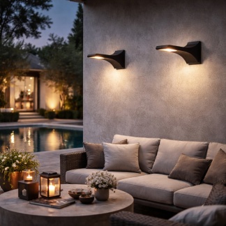 Zwarte Ranex Faro LED buitenwandlampen - verlichting