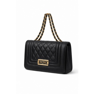 Elegante zwarte Mihella quilted tassen voor dames