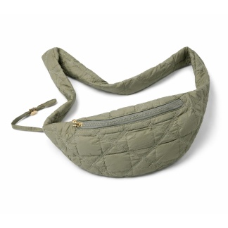 Sage green quilted Mihella puffer shoulder bags