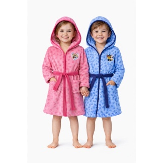 Blauwe en roze Paw Patrol badjassen voor kinderen - Zonder verpakking