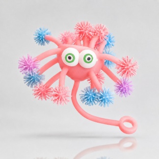 Rekbaar speelgoed: Puffer Monster – Zachte Knijpmonsters