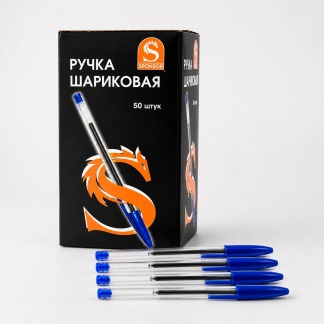 Verpakkingen van 50 stuks Sponsor blauwe balpennen