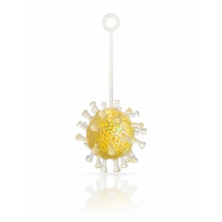 Glitter Squeeze Virus Stressballen – Zachte Fidget Toys