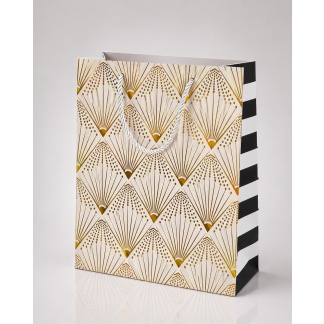 Elegante cadeautassen met metallic folieprint – Premium luxe papieren tassen