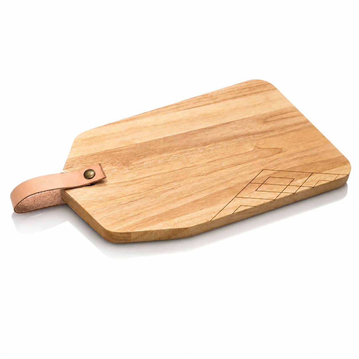 Houten serveerplankenset met standaard – 3-delig - Afbeelding 3