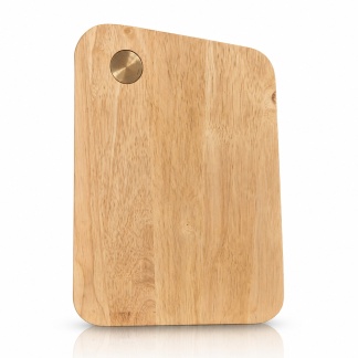 Houten serveerplanken/snijplanken met messing accent