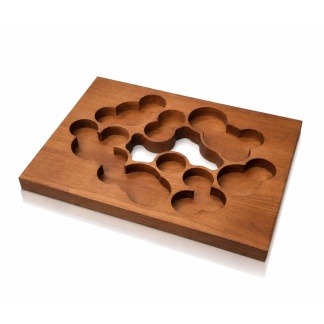 Bruine houten serveerplanken en organizers