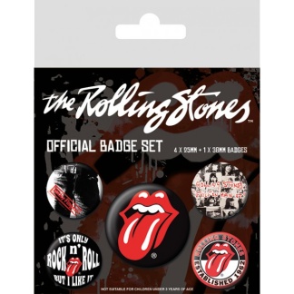 The Rolling Stones – Officiële Badge Set – 5 stuks