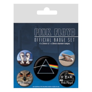 Pink Floyd – Officiële Badge Set – 5 stuks