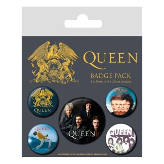 Queen – Officiële Badge Set – 5 stuks